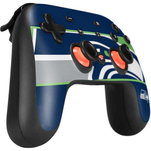 NFL Seattle Seahawks Zone Block Google Stadia Controller Skin